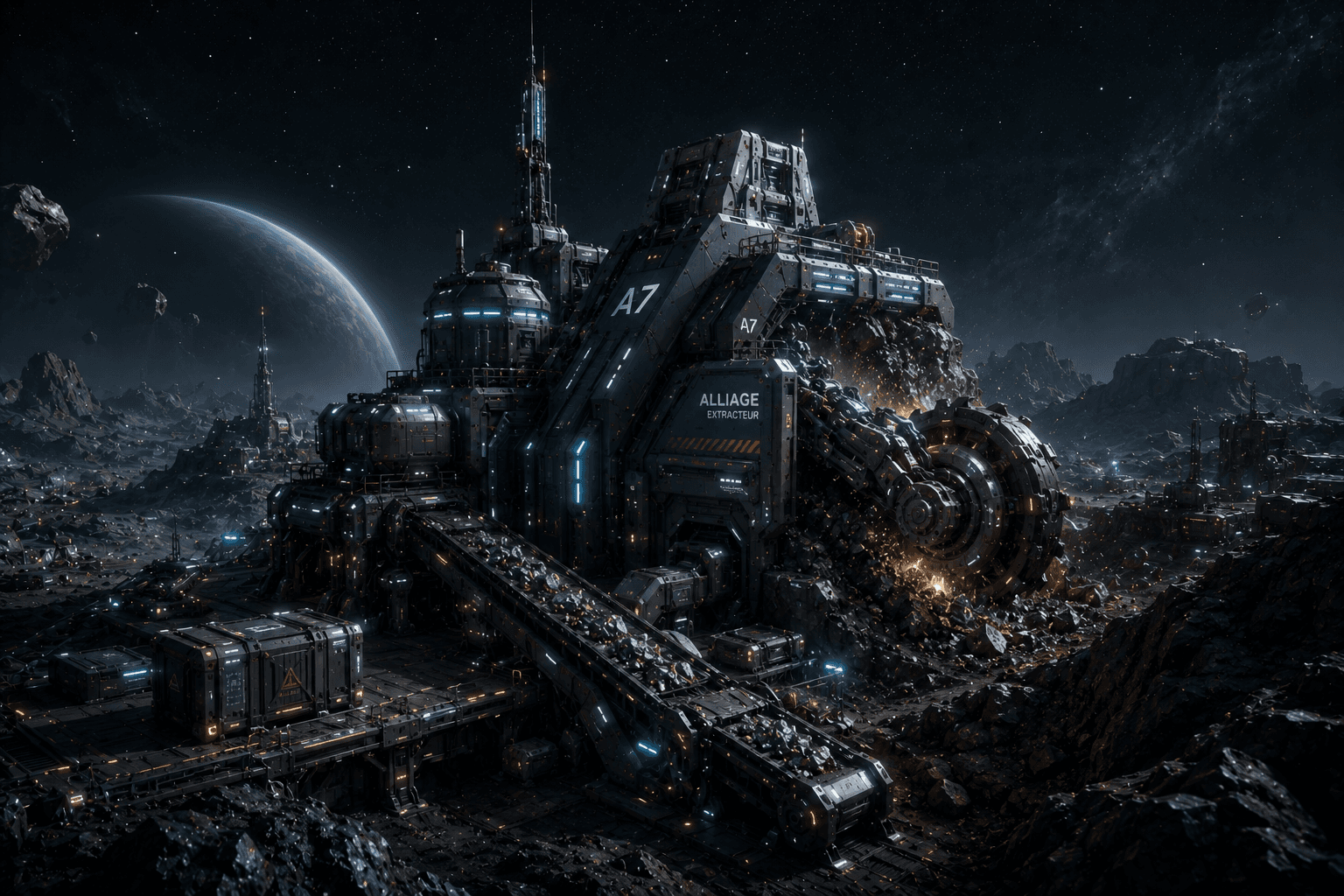 Extracteur d'Alliage PARSEC en exploitation